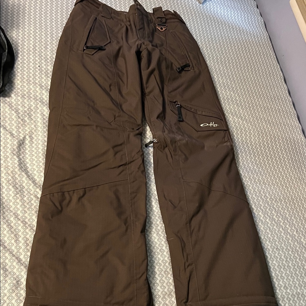 Oakley Dark Brown Insulated Ski pants